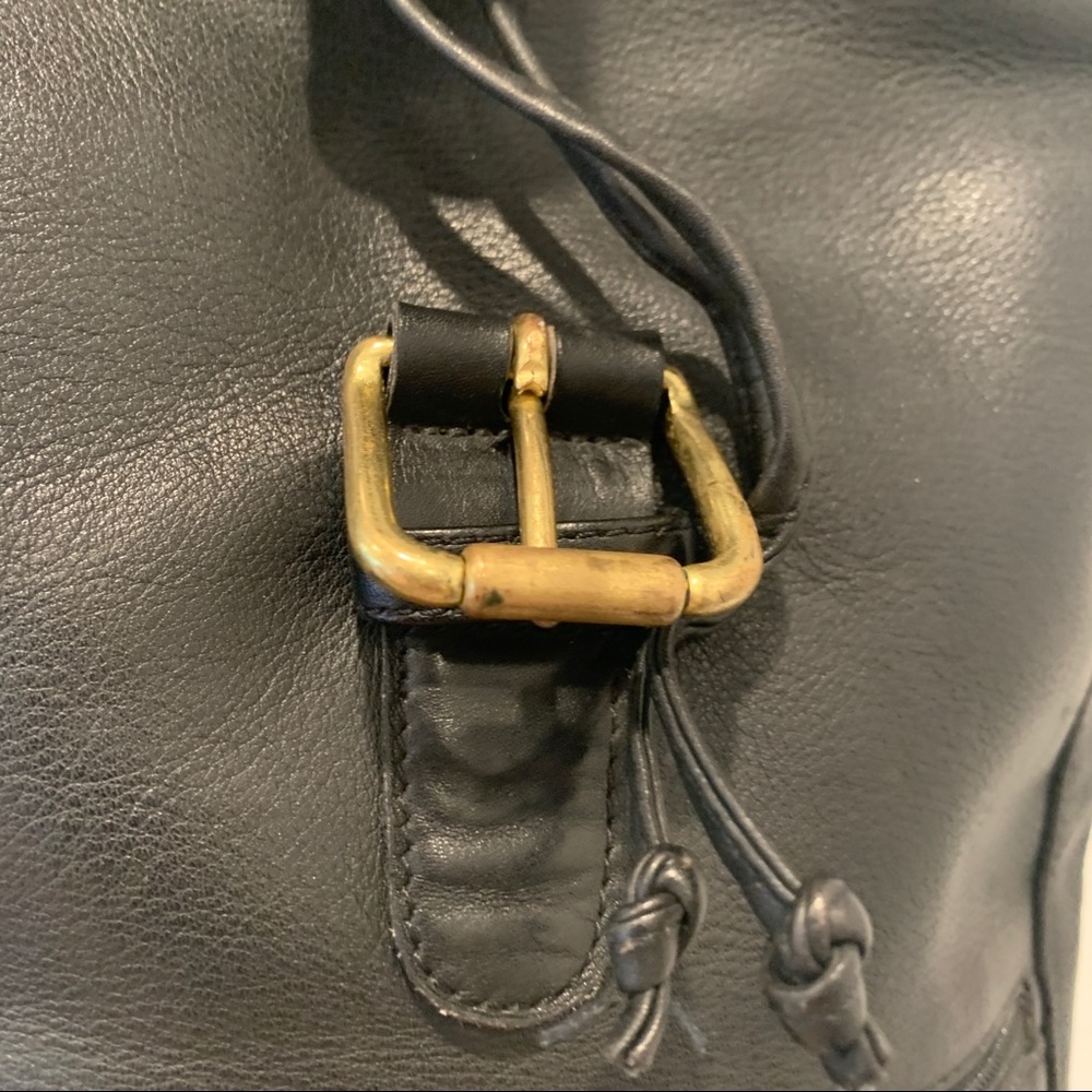 Vintage Coach XL Leather Backpack - Black - Picture 14 of 15